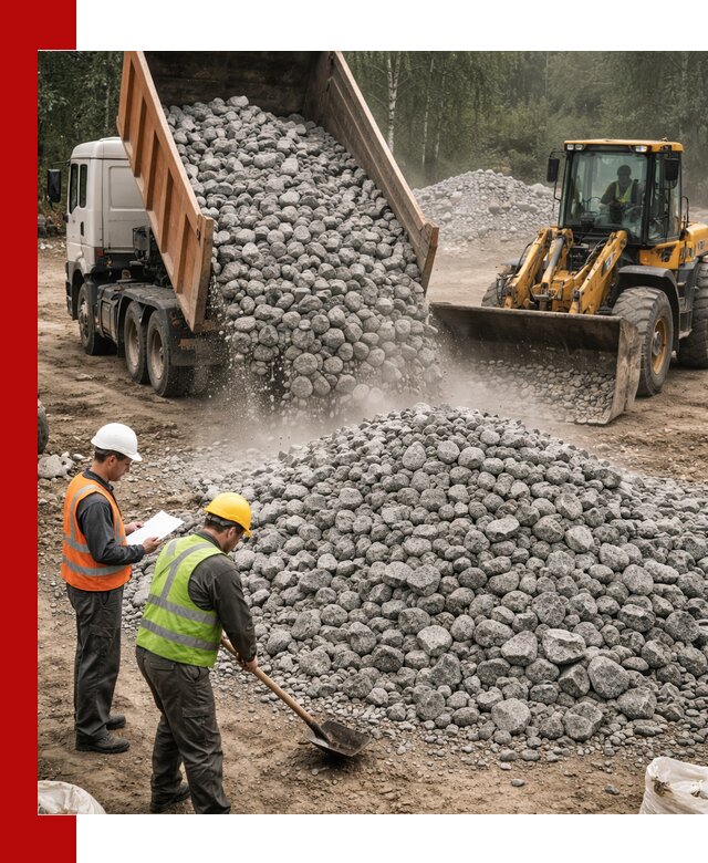 Гранитный щебень фракция 70-150 доставка в Вичуге