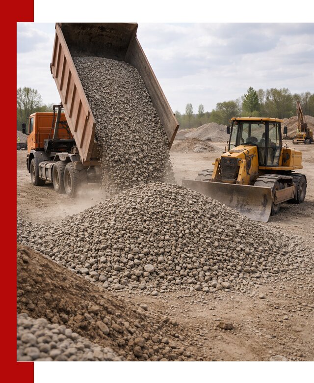 Доставка гравийного щебня фракции 40-70 в Вичуге