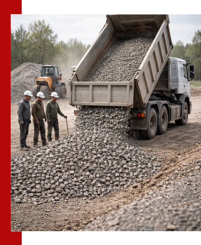Доставка гравийного щебня фракции 70-120 в Вичуге