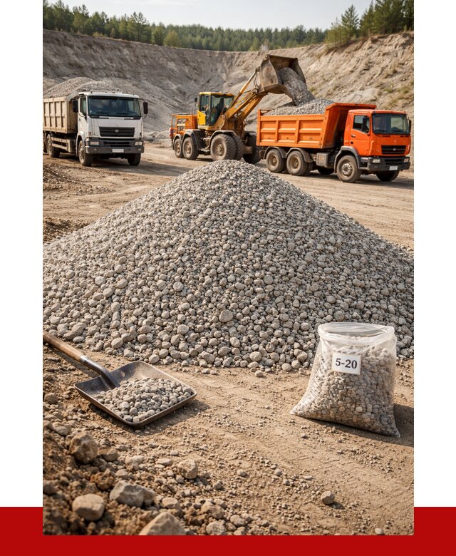 Доломитовый щебень фр. 5-20 в Вичуге от 4267 р. | ПРОНЕРУДВчг