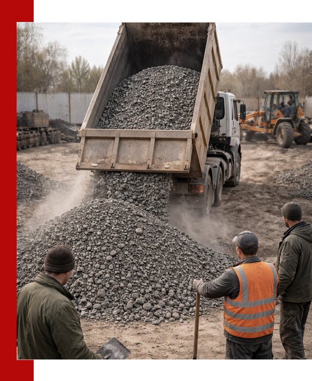 Доставка шлакового щебня в удобные сроки по выгодной цене в Вичуге