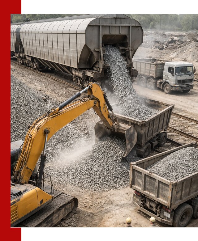 Доставка железнодорожного щебня в Вичуге крупными партиями быстрого отгруза