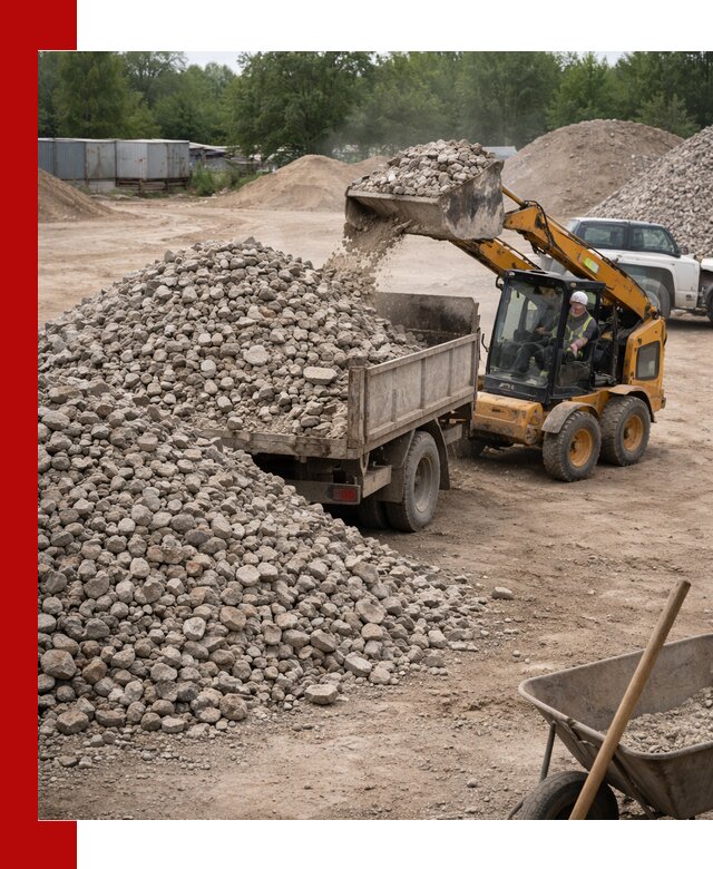 Доставка вторичного щебня в Вичуге для строительных работ