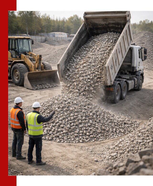 Вторичный щебень фракция 40–70 доставка в Вичуге