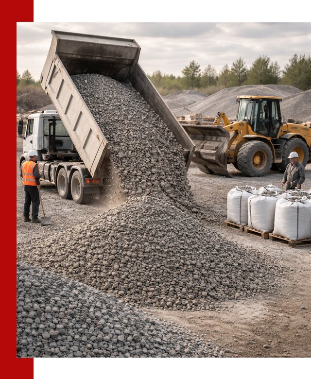 Бетонный щебень фракция 5–20 с доставкой в Вичуге