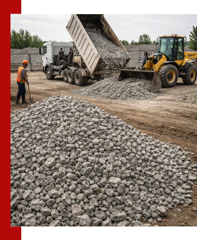 Доставка бетонного щебня фракции 40-70 в Вичуге