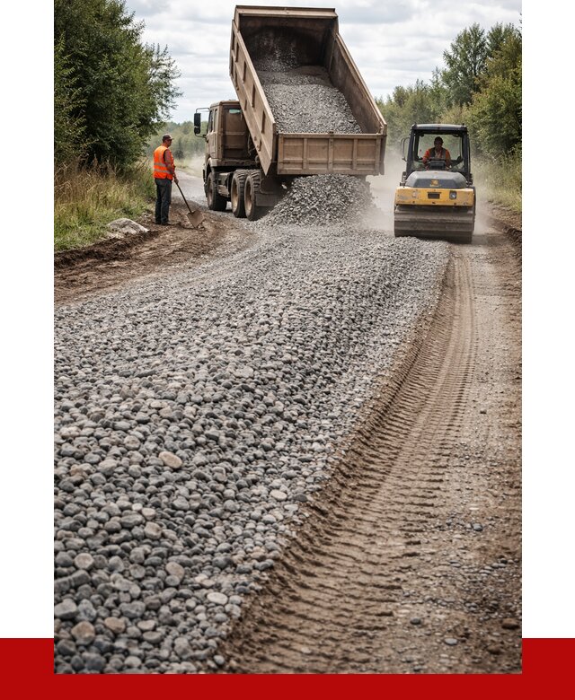 Щебень для отсыпки дороги в Вичуге от 2743 р. ПРОНЕРУДВчг