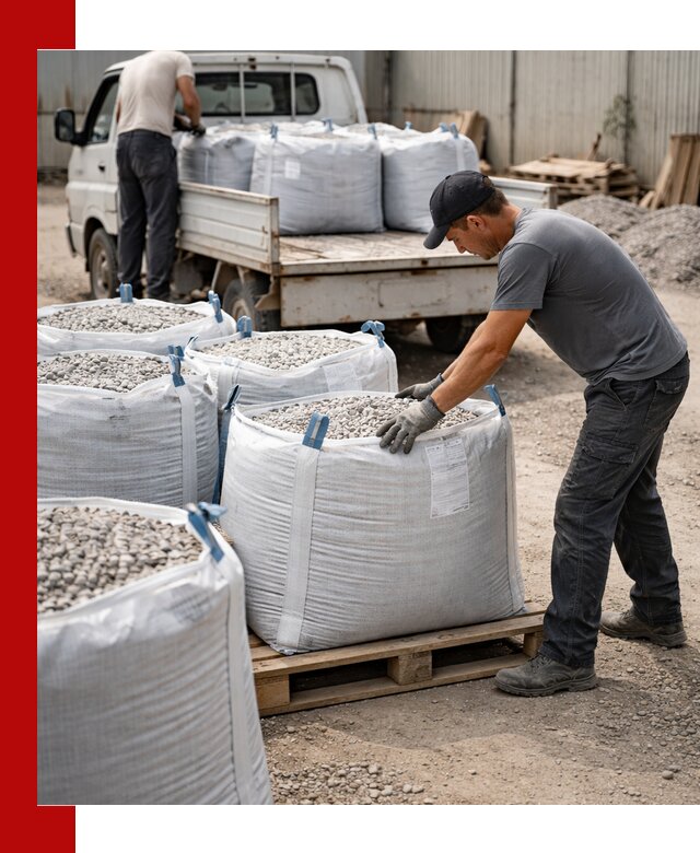 Доставка щебня в мешках по выгодным ценам в Вичуге