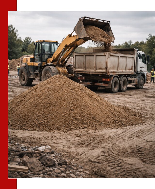 Доставка речного песка навалом в Вичуге быстро и выгодно