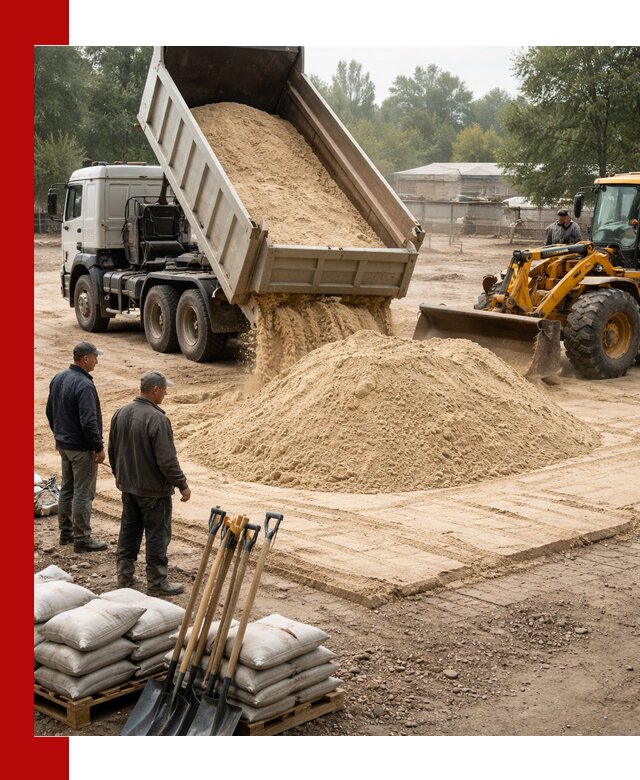 Доставка мытого песка в Вичуге с самосвалами по выгодной цене