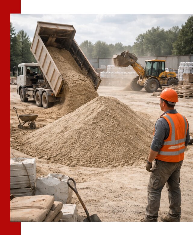 Доставка строительного песка с самосвалом в Вичуге