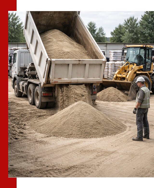 Поставка и доставка песка для бетона в Вичуге