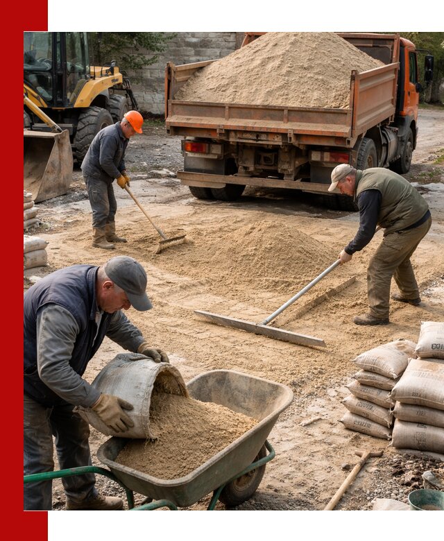 Поставка песка для стяжки в Вичуге с быстрой доставкой
