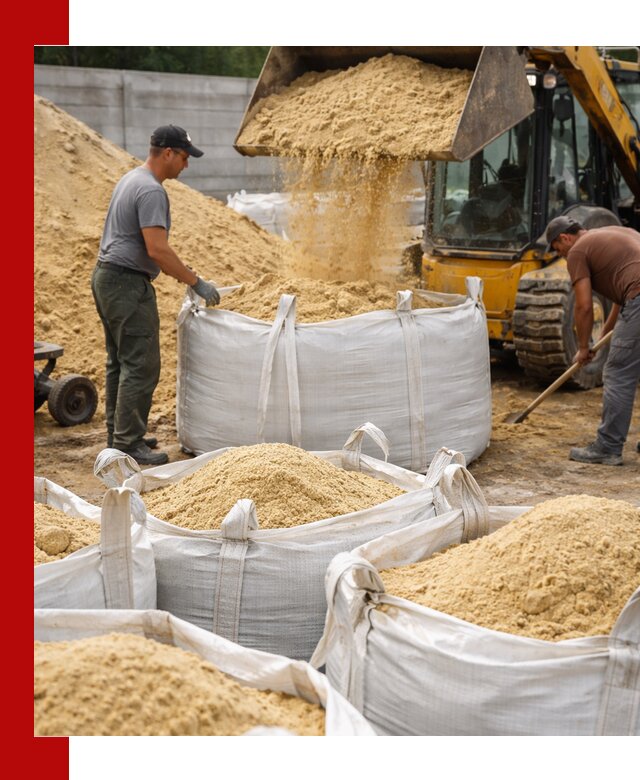 Поставка качественного песка для кладки в Вичуге