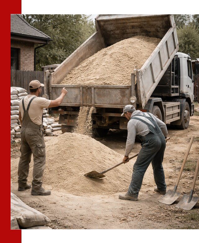 Песок для штукатурки с доставкой в Вичуге качественный и чистый