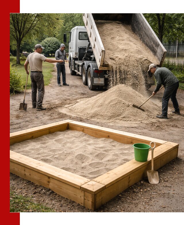 Песок для песочницы с доставкой в Вичуге недорого и чистый