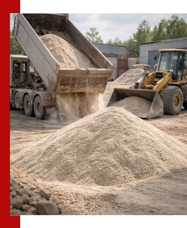 Кварцевый песок с доставкой в Вичуге для строительных работ