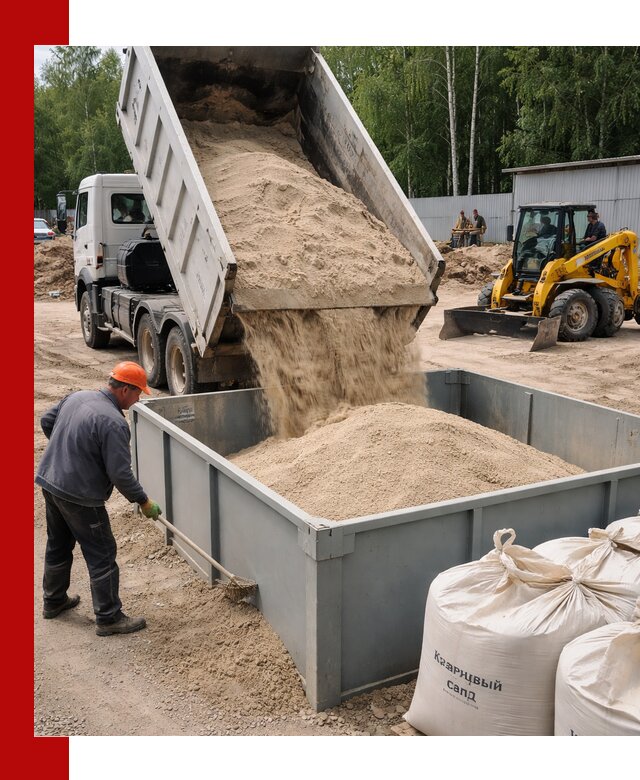 Кварцевый песок для фильтра в Вичуге — доставка и качество