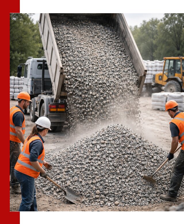 Доставка гравия и камня в Вичуге оптом и в розницу