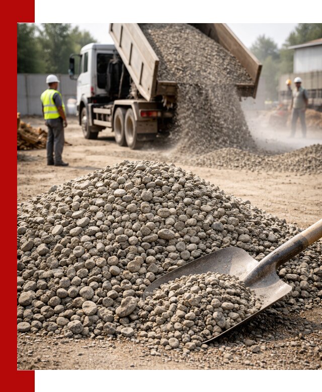 Доставка гравия фракции 20-40 в Вичуге с самосвалами