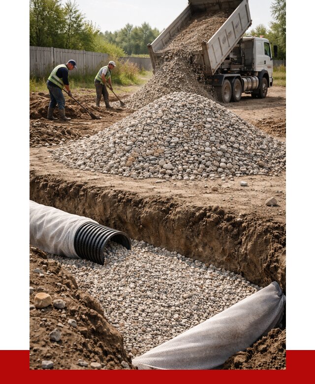 Гравий для дренажа в Вичуге от 2235 р., доставка ПРОНЕРУДВчг