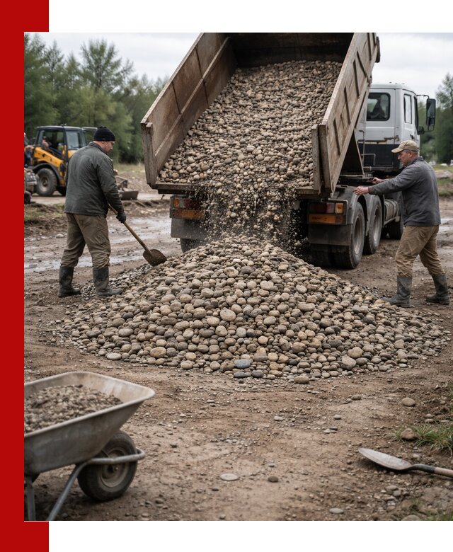 Доставка гальки речной оптом и в розницу в Вичуге