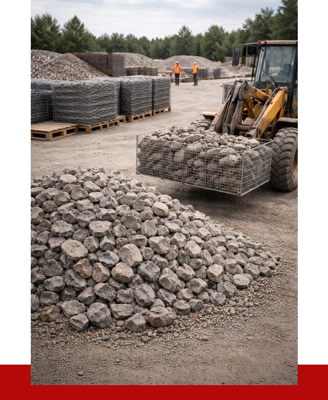 Камень для габионов фракция 70-150 в Вичуге от 4267 р. | ПРОНЕРУДВчг