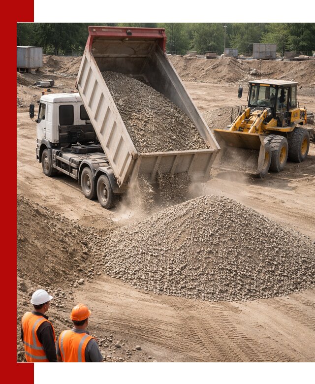 Щебень с песком (ЩГПС С2) с доставкой в Вичуге