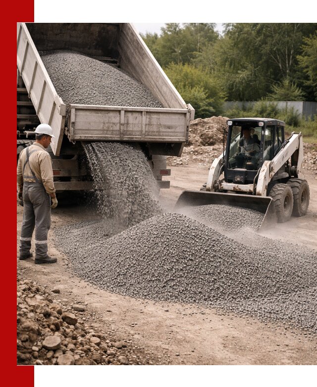 Доставка гравийного отсева 0-5 в Вичуге оптом и в розницу