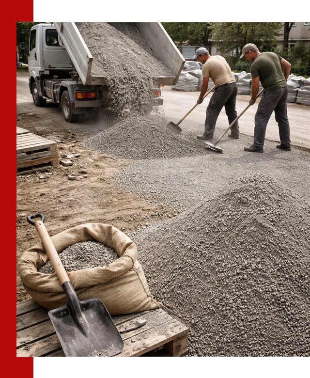 Отсев для тротуарной плитки в Вичуге — доставка и укладка