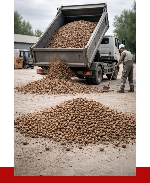Керамзит с доставкой в Вичуге от 4267 р. за м3 | ПРОНЕРУДВчг