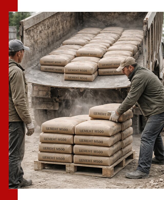 Цемент М500 с доставкой самосвалом в Вичуге