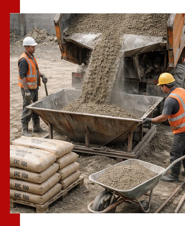 Доставка цементно-песчаной смеси М100 в Вичуге