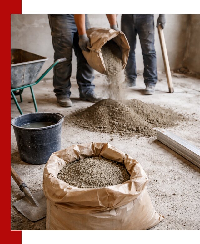 Доставка сухой смеси для стяжки в Вичуге