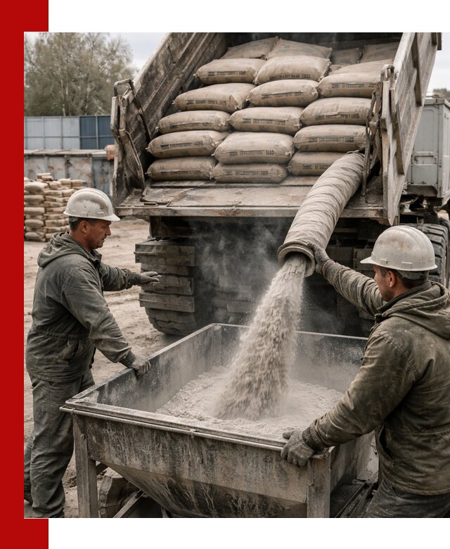 Доставка цемента М400 в Вичуге оптом и в розницу