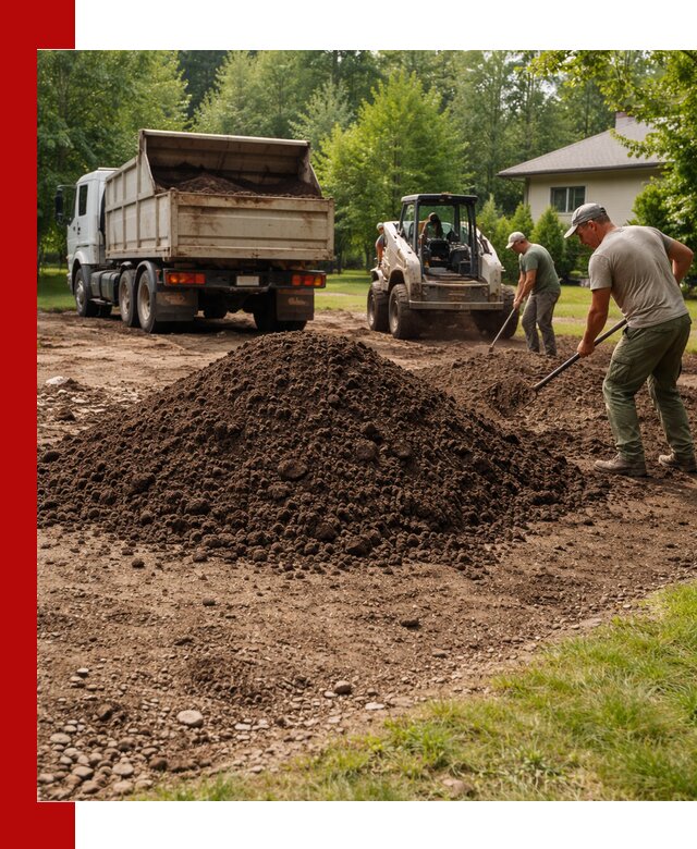 Доставка и укладка грунта для газона в Вичуге