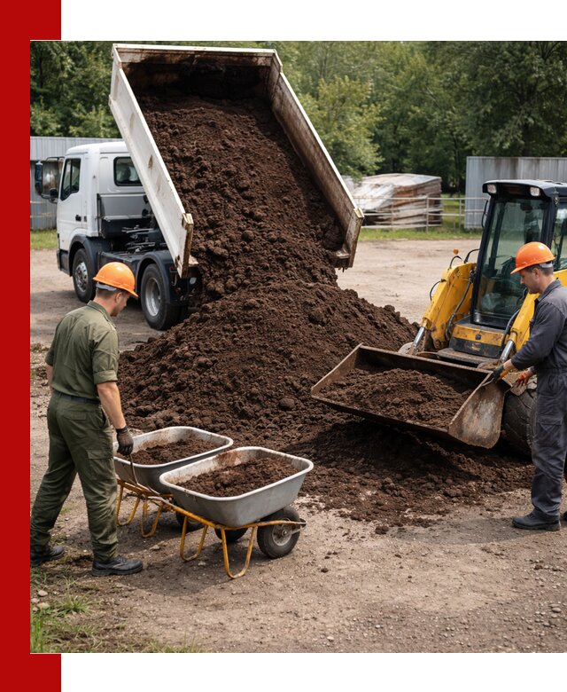 Доставка торфо-земляной смеси в Вичуге для огорода и ландшафта