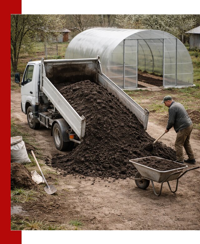 Чернозем для теплицы с доставкой в Вичуге