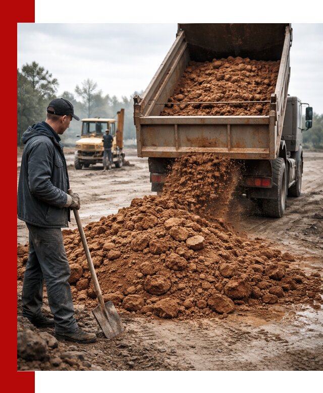 Глина для засыпки в Вичуге с доставкой самосвалами