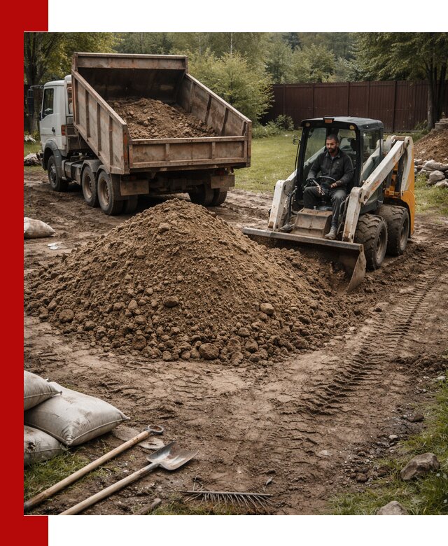 Суглинок для планировки участков в Вичуге с доставкой и выгрузкой