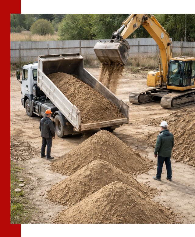 Доставка супеси вагонными и автопартиями в Вичуге