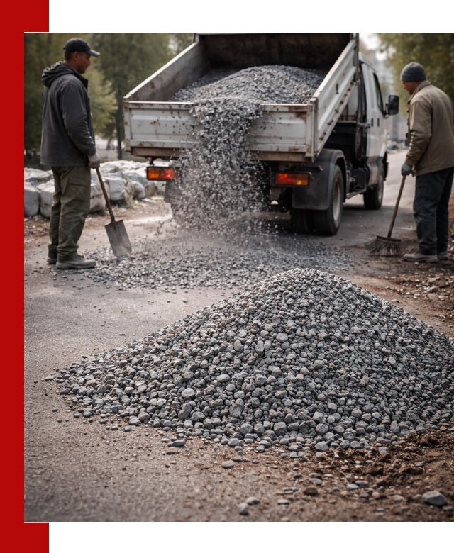 Гранитная крошка для посыпки дорог и тротуаров в Вичуге