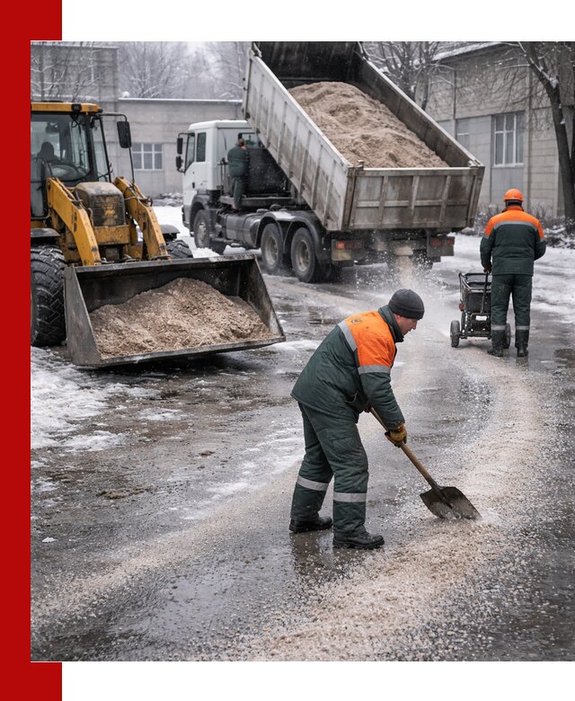 Реагент против гололеда с доставкой и нанесением в Вичуге