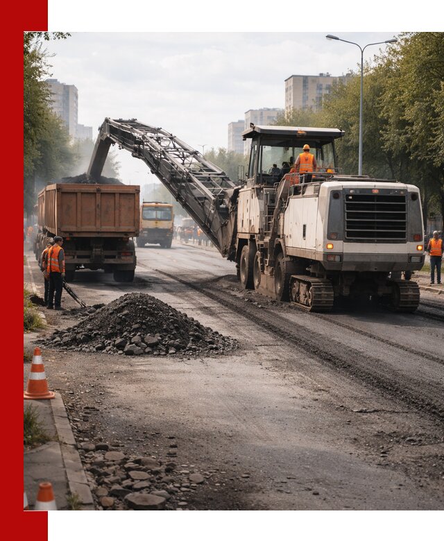 Фрезерованный асфальт в Вичуге — удаление и вывоз старого покрытия