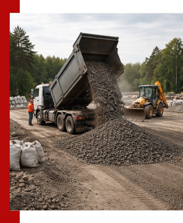 Доставка дробленого асфальта в Вичуге для дорожных работ