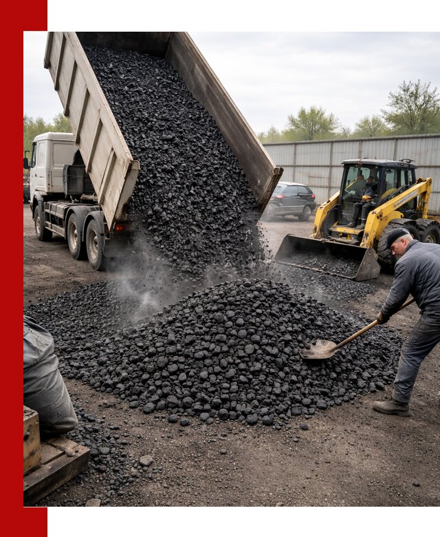 Доставка угля орех в Вичуге оптом и в розницу