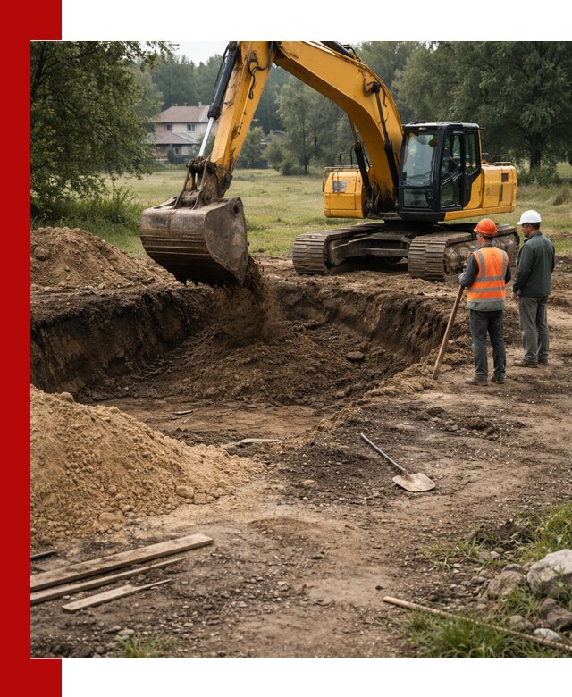 Рытье котлована под фундамент в Вичуге (быстро и недорого)